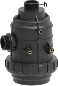 Filtr ssący gwint 1 1/2" z krótkim odstojnikiem